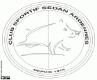 Escudo del Club Sportif Sedan Ardennes, club de fútbol de Sedán, ciudad de las Ardenas en el norte de Francia, cerca de la frontera con Bélgica