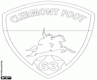 Escudo de Clermont Foot 63, club de fútbol con sede en Clermont-Ferrand, ciudad del centro de Francia y capital histórica de la Auvernia