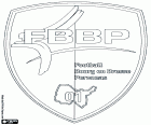 Logo del Football Bourg-en-Bresse Péronnas 01, también conocido como FBBP 01, club de fútbol que tiene su origen en la fusión de dos clubs de Bourg-en Bresse y Péronnas, localidades en el este de Francia en la región de Ródano-Alpes