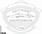 Insignia de Kayseri Erciyesspor Kulübü, club deportivo con sede en Kayseri, gran ciudad en el centro de Anatolia, Turquía