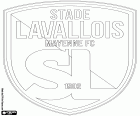 Emblema de Stade Lavallois Mayenne Football Club, club de fútbol de Laval, ciudad en el oeste de Francia y capital del departamento de Mayenne