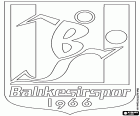 Escudo de Balikesirspor Kulübü Derneği, club deportivo de la ciudad de Balıkesir, capital de la provincia con el mismo nombre en la región de la Mármara, en el oeste de la Anatolia