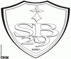 Escudo de Stade brestois 29, club de fútbol en Brest, ciudad del Finisterre en Bretaña, en el noroeste de Francia