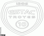 Logo de Espérance Sportive Troyes Aube Champagne, Troyes AC, ESTAC Troyes, club de fútbol con sede en Troyes, ciudad del centro-norte de Francia en el Aube, región de la Champaña-Ardenas