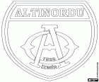 Logo del Altınordu Futbol Kulübü, club de fútbol de İzmir, Esmirna, ciudad costera metropolitana del oeste de la Anatolia, capital de la provincia de Esmirna en la región del Egeo