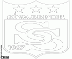 Insignia de Sivasspor Kulübü, club deportivo con sede en Sivas, ciudad en la Anatolia Central, capital de la provincia con el mismo nombre en el centro de Turquía 
