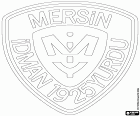 Escudo del Mersin İdman Yurdu Spor Kulübü Derneği, club deportivo con sede en Mersin, gran ciudad portuaria turca en el Mediterráneo, capital de la provincia con el mismo nombre, en el sur de la Anatolia