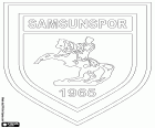 Insignia de Samsunspor Kulübü Derneği, club de fútbol de Samsun, ciudad con un gran puerto en el mar Negro, capital de la provincia de Samsun en la costa norte de Turquía