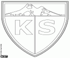 Escudo de Kayseri Spor Kulübü, club de fútbol con sede en Kayseri, gran ciudad del centro de Anatolia, capital de la provincia con el mismo nombre