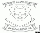Logo de Stade Malherbe Caen, club de fútbol de Caen, ciudad del noroeste de Francia, capital del departamento de Calvados en Normandía