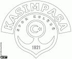 Logo de Kasımpaşa Spor Kulübü, club deportivo con sede en Kasımpaşa, un barrio en la parte europea de Estambul, la ciudad más grande y más poblada de Turquía