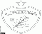 Escudo del Londrina Esporte Clube, club de fútbol de la ciudad de Londrina en el estado de Paraná en la región sur de Brasil