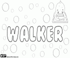 Walker, nombre utilizado preferentemente para niño. Este nombre tiene su origen en el apellido Walker que proviene de un oficio medieval relacionado con la lana, los trabajadores que pisaban la lana para eliminar impurezas