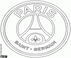Escudo de Paris Saint-Germain Football Club, PSG, club polideportivo y club de fútbol con sede en París, la capital francesa