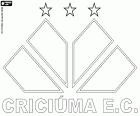 Escudo de Criciúma Esporte Clube, club de fútbol con sede en Criciúma, ciudad del Estado de Santa Catarina en la Región Sur de Brasil