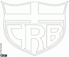 Emblema de Clube de Regatas Brasil, CRB, club deportivo y club de fútbol con sede en Maceió, ciudad con costa al Océano Atlántico y capital del Estado de Alagoas en la Región Nordeste de Brasil