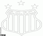 Escudo del Sampaio Corrêa Futebol Clube, club de fútbol de São Luís, ciudad situada en la isla atlántica de São Luís y capital del estado de Maranhão, en la región Nordeste de Brasil