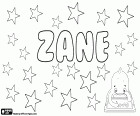 Zane, nombre con diversos orígenes en varios idiomas. Zane, nombre de origen hebreo para niño, variante de Jon. Zane, nombre masculino de origen inglés que proviene del mismo apellido. Zane, nombre femenino en Letonia derivado de Zuzana. Zane, nombres de origen árabe para niño y para niña. Zane, apellido italiano de origen medieval veneciano