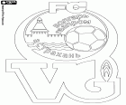 Logo del FK Volgar Astrakhan, club de fútbol con sede en Astracán o Astraján, ciudad portuaria a orillas del río Volga y capital del Óblast de Astracán, en la región del Mar Caspio en el sur de la Rusia europea