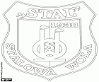 Insignia de Stal Stalowa Wola, club de fútbol con sede en Stalowa Wola, ciudad cerca del río San, en el Voivodato de Subcarpacia, en el sureste de Polonia