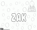 Zak, variante de Zac, Zack y Zach, nombre para niño en inglés, diminutivo de nombres de origen hebreo como Zacarías o Zachary, un nombre masculino popular en Malta