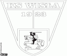 Emblema de Klub Sportowy Wisła Puławy, club de fútbol con sede en Puławy, ciudad situada en la confluencia de los ríos Wisła y Kurówka en el Voivodato de Lublin, al este de Polonia