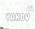 Yakov, nombre para niño que corresponde a Jacobo utilizado en Rusia y en Bulgaria, variante de Jakov, Iakov y Yacov. También es una variante del mismo nombre transcrito del hebreo Yaakov