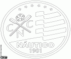 Escudo de Clube Náutico Capibaribe, club deportivo con sede en Recife, ciudad en la costa atlántica del nordeste de Brasil y capital del estado de Pernambuco 