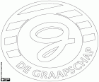 Escudo de VBV De Graafschap, Vereniging Betaald Voetbal De Graafschap, club de fútbol con sede en Doetinchem, ciudad en el este de los Países Bajos, en la provincia de Güeldres