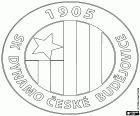 Insignia de SK Dynamo České Budějovice, Sportovní klub Dynamo České Budějovice, club de fútbol con sede en České Budějovice, ciudad en el sur de la República Checa y capital de la Región de Bohemia Meridional