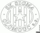 Logo de SK Sigma Olomouc, club de fútbol con sede en Olomouc, ciudad en el este de la República Checa, capital histórica de Moravia y actualmente capital de la región de Olomouc. La Columna de la Santísima Trinidad de Olomouc es Patrimonio de la Humanidad de la UNESCO