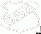Insignia de Omilos Filathlon Irakliou, conocido como OFI Creta, club deportivo y club de fútbol con sede en Heraclion, ciudad más importante en la isla de Creta, cuarta ciudad griega más importante, la capital de la región insular de Creta