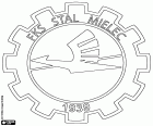 Logo de FKS Stal Mielec, Fabryczny Klub Sportowy Stal Mielec, club de fútbol con sede en Mielec, ciudad del voivodato de Subcarpacia, en el sureste de Polonia