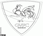 Emblema de Gil Vicente Futebol Clube, club de fútbol con sede en Barcelos, ciudad del norte de Portugal, en el distrito de Braga. El símbolo de la ciudad es un gallo, la Leyenda del Gallo de Barcelos