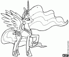 La Princesa Celestia es la princesa del sol, la gobernante del reino mágico de Equestria, Mi pequeño poni