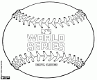 Una bola de béisbol conmemorativa de las MLB World Series. La competición empezó en 1903. Hasta el año 2016, los New York Yankees tienen 27 títulos en 40 finales y los Saint Louis Cardinals tienen 11 títulos en 19 finales. El último equipo vencedor ha sido los Chicago Cubs rompiendo la maldición de la cabra Billy en la final de 1945, el tercer título desde 1907 y 1908. La final de 2016 ha sido la primera disputada después de la maldita final en 1945 