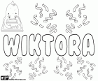 Wiktora, nombre polaco para niña, variante de Wiktoria, forma femenina del nombre masculino Wiktor 