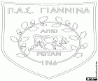 Emblema de PAS Giannina, Panepirotikos Athlitikos Syllogos Giannina, club de fútbol con sede en Ioánina o Jánina, la capital y la ciudad más importante de la región de Epiro, en el noroeste de Grecia