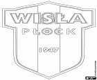 Logo de Wisła Płock, club deportivo con sede en Płock, ciudad a orillas del río Vístula en el voivodato de Mazovia, en el centro de Polonia