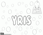 Yris, nombre para niña, variante ortográfica de Iris, nombre de origen griego