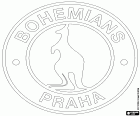Emblema de Bohemians Praha, club de fútbol con sede en el distrito de Vršovice, en la ciudad de Praga, la capital de la República Checa