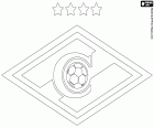 Logo del FC Spartak Moscú, Futbolʹnyĭ Klub Spartak Moskva, club de fútbol con sede en Moscú, la capital rusa. Este club era conocido como el equipo del pueblo y formaba parte de un importante club deportivo en la época soviética