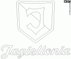 Logo del Jagiellonia Białystok, club de fútbol con sede en Białystok, ciudad situada en el noreste de Polonia, a unos 60 km de la frontera con Bielorrusia, es la capital del Voivodato de Podlaquia