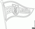 Emblema del KS Lechia Gdańsk, Klub Sportowy Lechia Gdańsk, club de fútbol con sede en Gdansk, ciudad portuaria en el mar Báltico y la capital del Voivodato de Pomerania, en el norte de Polonia. Gdansk es famosa por el sindicato Solidaridad, Solidarnosc en polaco
