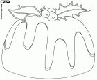 Christmas pudding, el pudín de Navidad es un postre tradicional en los países anglosajones. La decoración del pudín de Navidad se realiza con un ramito de acebo