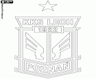 Emblema de KKS Lech Poznań, Kolejowy Klub Sportowy Lech Poznań SA, club de fútbol con sede en Poznan, ciudad a orillas del río Varta en el centro-oeste de Polonia y la capital del Voivodato de Gran Polonia. Poznan es una de la ciudades más antiguas del país
