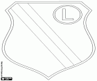 Escudo del Legia de Varsovia, Legia Warszawa SA, club de fútbol con sede en Varsovia, ciudad a orillas del río Vístula en el centro-este del país. Varsovia es la capital de Polonia y del Voivodato de Mazovia