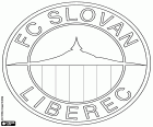 Escudo de FC Slovan Liberec, club de fútbol con sede en Liberec, ciudad cercana a las fronteras con Alemania y Polonia, en el norte de la República Checa