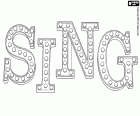 Sing, el logo original en inglés de la película de animación producida por Illumination Entertainment, ¡Canta! o Sing Ven y canta