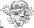 Un supervillano de Marvel, MODOK, el acrónimo del nombre original en inglés Mental/Mobile/Mechanized Organism Designed Only for Killing, Organismo Mental/Móvil/Mecanizado Diseñado Sólo para Matar. Super Hero Squad